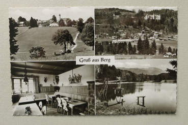 AK Gruss aus Berg / 1959 / Mehrbildkarte / Strassen / Gasthof Pension Berg